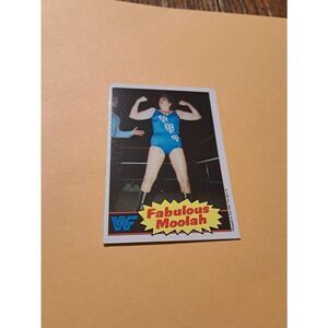 Vintage 1985 Topps WWF Trading Card #13 The Fabulous Moolah Raw Ungraded